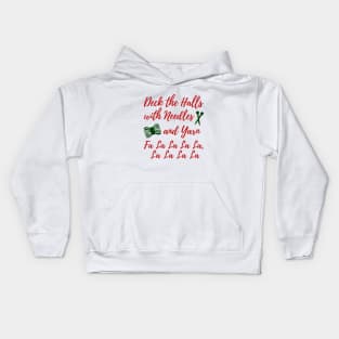 Knitting Deck the Halls Yarn + Needles Crafts Kids Hoodie